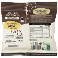 GENUINE COCONUT koko chipak txokolatearekin, poltsa 34 g