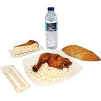 Menú individual: muslo de pollo Menú individual: muslo de pollo