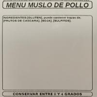 Menú individual: muslo de pollo