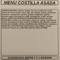 Menú individual: Costilla asada