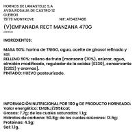 Empanada rectangular de manzana, 470 g