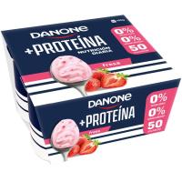 Yogur con proteina y fresa DANONE, pack 4x100 g