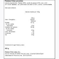 Patata frita lisa picante JALY`S, bolsa 450 g