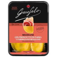 Mezzelune de jamón y parmigiano GAROFALO, bandeja 230 g