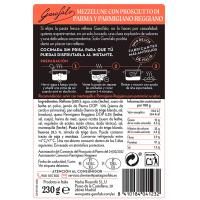 Mezzelune de jamón y parmigiano GAROFALO, bandeja 230 g