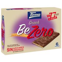 Barritas de chocolate con leche TIRMA BE-ZERO, caja 105 g