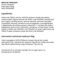 Brioche trenzado a mano DULCE TRADICIÓN, paquete 400 g