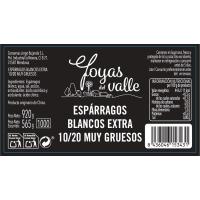 Espárrago extra 10/20 JOYAS DEL VALLE, frasco 565 g