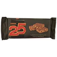 Turrón de chocolate con almendra TURRÓN 25, tableta 200 g
