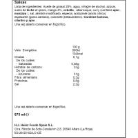 Salsa curry mango HEINZ, bote 875 ml