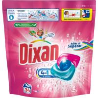 Detergente triocápsulas adiós a separar DIXAN, bolsa 34 dosis