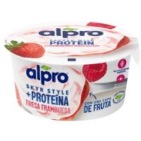 Base vegetal bicapa de fresa ALPRO SKYR, tarrina 150 g