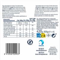 Proteico sabor mango DANONE, pack 4x105 g