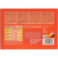 Naranja cubierta de chocolate negro deluxe EROSKI, caja 150 g