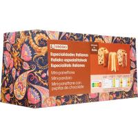 Mini panetone+mini pandoro+mini panetone choco EROSKI, 260 g