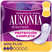 Compresa miniplus AUSONIA DISCREET, paquete 20 uds Compresa miniplus AUSONIA DISCREET, paquete 20 uds