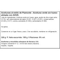 Aceituna estilo piamonte trufa blanca M.ACEITUNEROS, lata 150 g