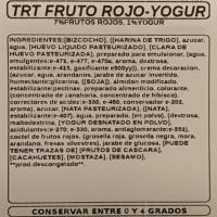 Tarta yogur con frutos rojos, porción, 1 ud