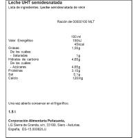 Leche semidesnatada LARSA, botella 1,5 litros