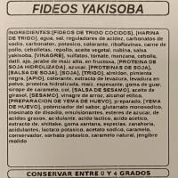 Fideos yakisoba, al peso, compra mínima 250 g
