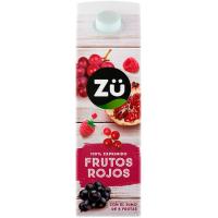 Zumo exprimido de frutos rojos ZÜ, brik 1 litro Zumo exprimido de frutos rojos ZÜ, brik 1 litro