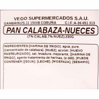Pan 7% calabaza y 7% nueces, 1 ud