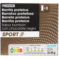 Barrita proteica sabor bombón low sugar EROSKI, caja 105 g Barrita proteica sabor bombón low sugar EROSKI, caja 105 g