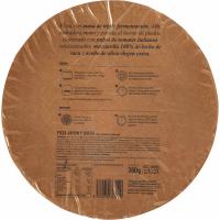 Pizza de jamón y queso triple fermentación EROSKI, caja 360 g