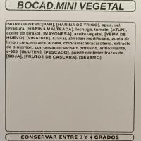 Bocadillo mini vegetal, 1 ud