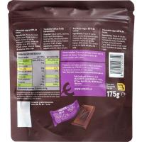 Chocolate negro 85% cacao en porciones EROSKI, bolsa 175 g