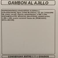 Gambón al ajillo, al peso, compra mínima 250 g