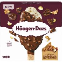 HAAGEN DAZS banilla-makadamia krema bonboi izozkia, sorta 3x80 ml