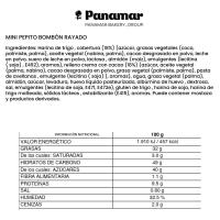 Mini pepito bombón rayado PANAMAR, 2 uds, bandeja 120 g