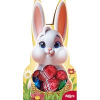 Conejito con huevos de chocolate DEKORA, 1 ud, 60 g