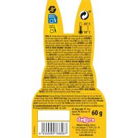 Conejito con huevos de chocolate DEKORA, 1 ud, 60 g