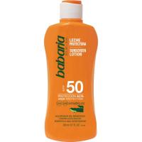 Leche protector solar aloe SP50 BABARIA, bote 200 ml Leche protector solar aloe SP50 BABARIA, bote 200 ml