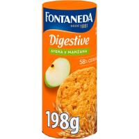 Galleta Digestive manzana FONTANEDA, caja 198 g