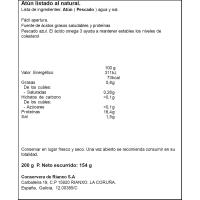 Atún al natural CORTIZO, lata 154 g