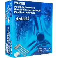 Pastillas antical lavadora EROSKI, caja 30 dosis