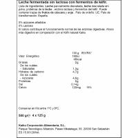 Kéfir natural sin lactosa KAIKU, pack 4x125 g