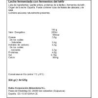 Kéfir natural KAIKU, pack 4x125 g
