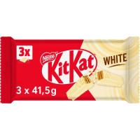 Barrita de chocolate blanco KIT KAT, pack 3x41,5 g