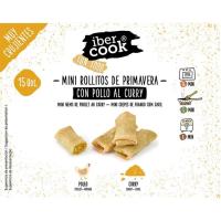 Minirollitos de pollo al curry IBERCOOK, caja 300 g