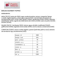 Berlina raspbery POPPIES, bandeja 114 g