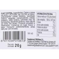 Fuet espetec CASADEMONT, pieza 210 g
