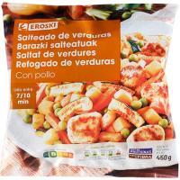 Salteado de verduras con pollo EROSKI, bolsa 450 g