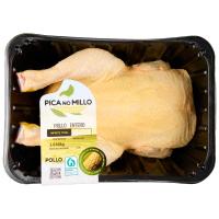 Pollo entero bandeja PICA NO MILLO, bandeja aprox. 1.6 kg