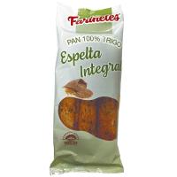 Pan de espelta integral 100% FARINETES, paquete 120 g