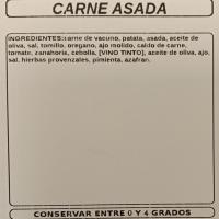 Carne asada, al peso, compra mínima 250 g