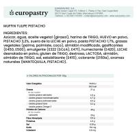 Muffin tulipe pistacho EUROPASTRY, 1 ud, 106 g